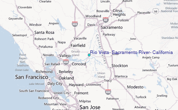 Rio Vista Sacramento River California Tide Station Location Guide