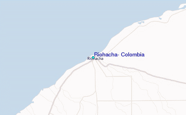 Riohacha, Colombia Tide Station Location Map