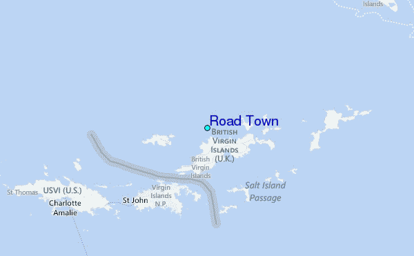 Road Town Tide Station Location Map