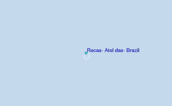 Rocas, Atol das, Brazil Tide Station Location Map