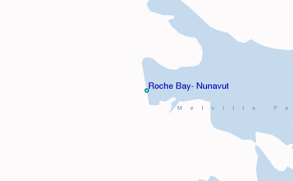 Roche Bay, Nunavut Tide Station Location Map