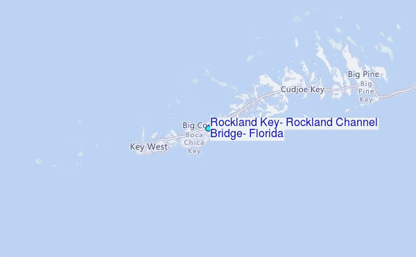 Rockland Key, Rockland Channel Bridge, Florida Tide Station Location Map