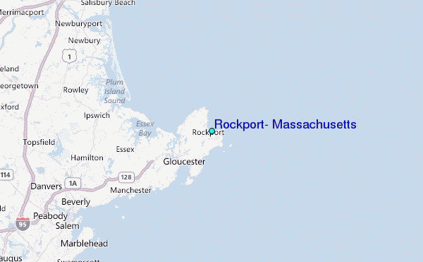 Rockport, Massachusetts Tide Station Location Map