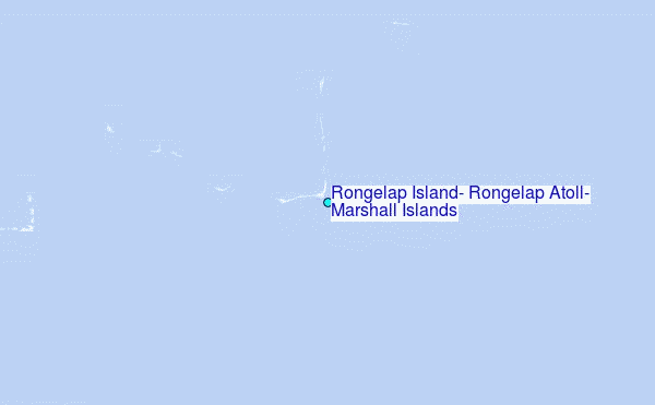 Rongelap Island, Rongelap Atoll, Marshall Islands Tide Station Location Map