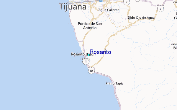 Rosarito Tide Station Location Guide