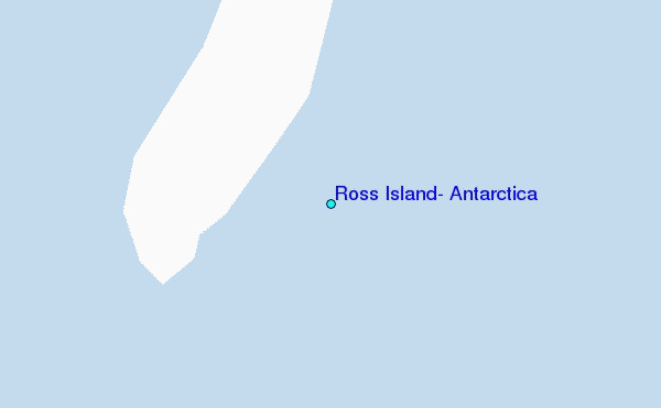 Ross Island, Antarctica Tide Station Location Map