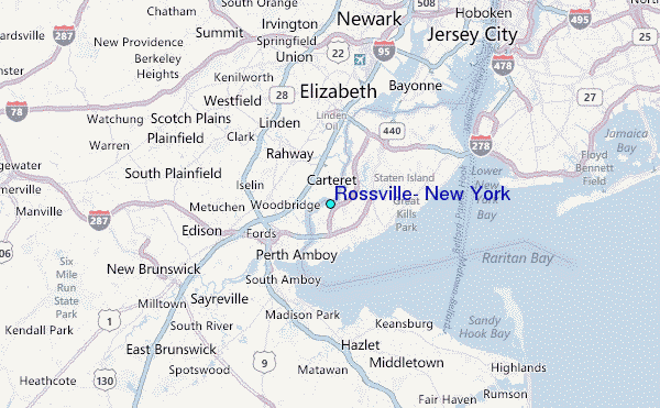 Rossville, New York Tide Station Location Map