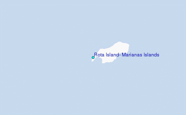 Rota Island, Marianas Islands Tide Station Location Map