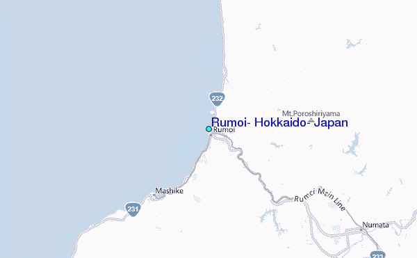 Rumoi, Hokkaido, Japan Tide Station Location Map