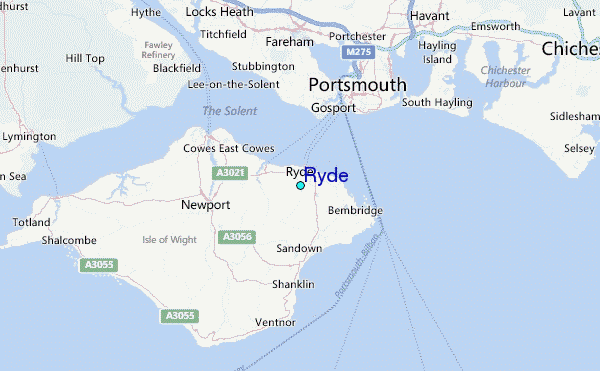 Ryde Tide Station Location Map