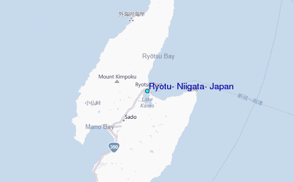 Ryotu, Niigata, Japan Tide Station Location Map