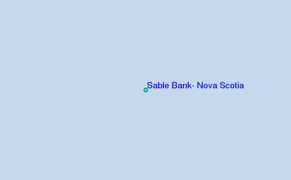 Sable Bank, Nova Scotia Tide Station Location Map