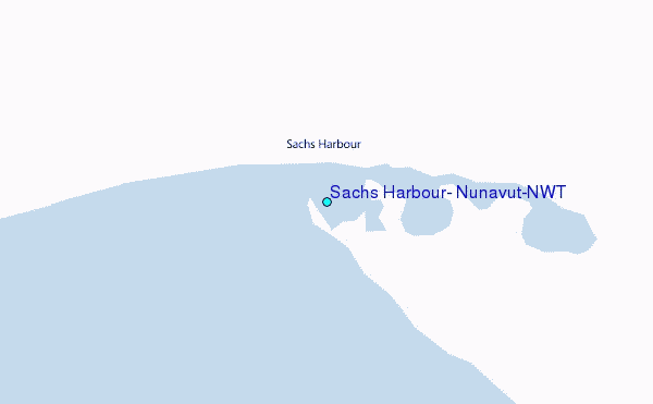 Sachs Harbour, Nunavut/NWT Tide Station Location Map