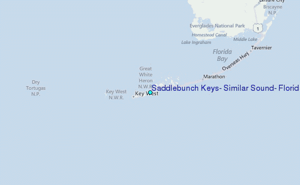Saddlebunch Keys, Similar Sound, Florida Tide Station Location Guide