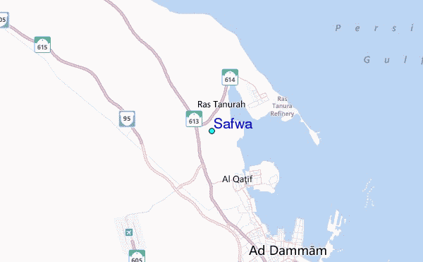 Safwa Tide Station Location Map
