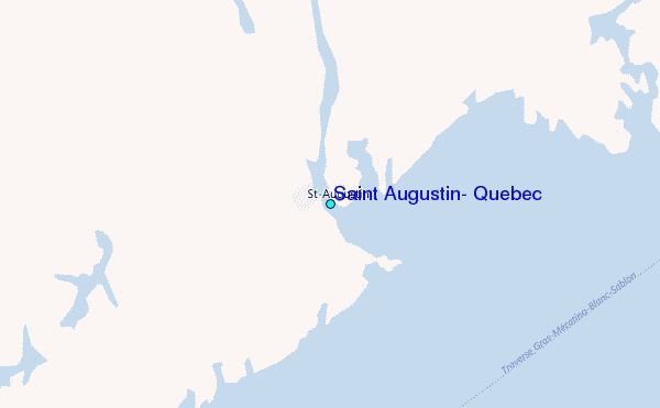 Saint Augustin, Quebec Tide Station Location Map
