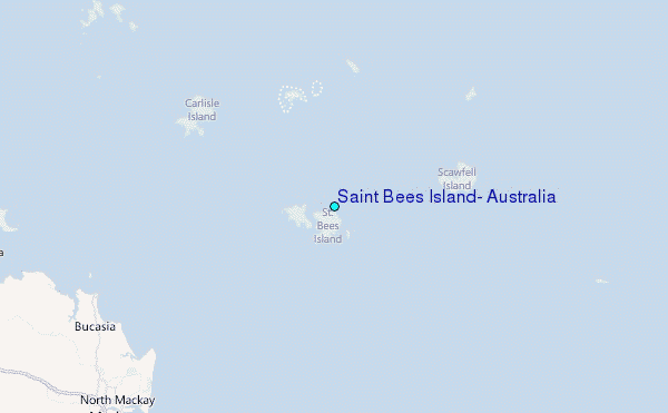 Saint Bees Island, Australia Tide Station Location Map