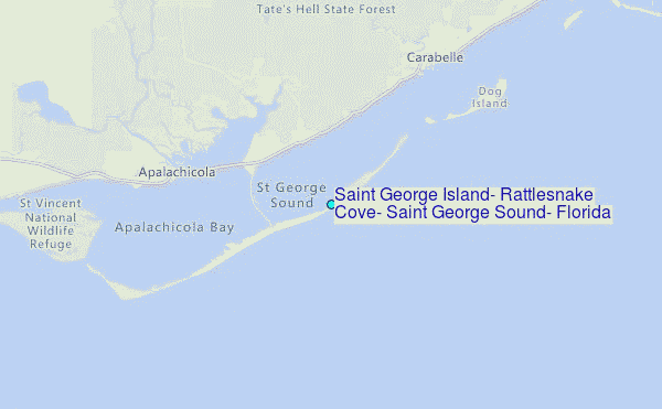 Saint George Island Rattlesnake Cove Saint George Sound Florida