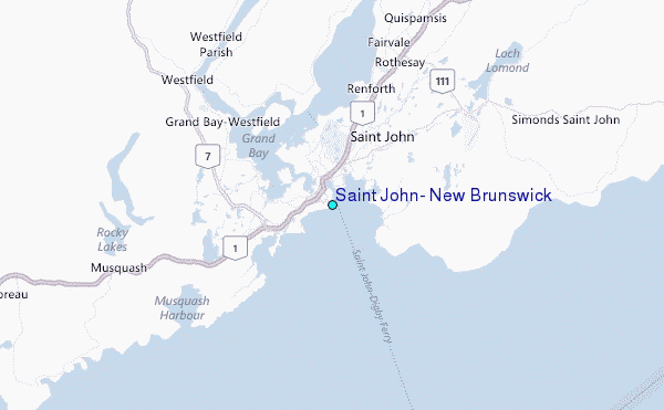 Tide Chart St John Nb Canada