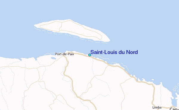Saint-Louis du Nord Tide Station Location Map