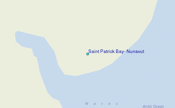 Saint Patrick Bay, Nunavut Tide Station Location Map