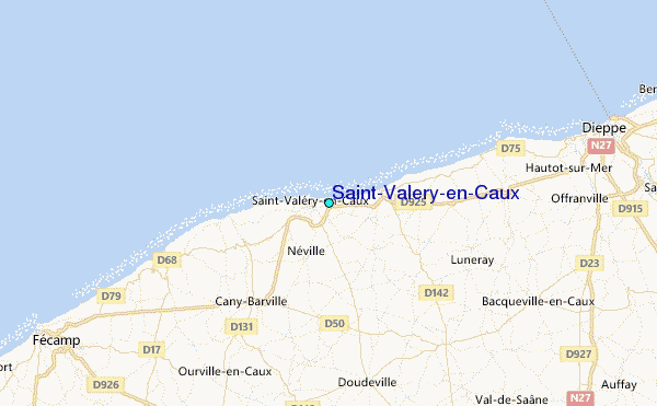 Saint-Valery-en-Caux Tide Station Location Map