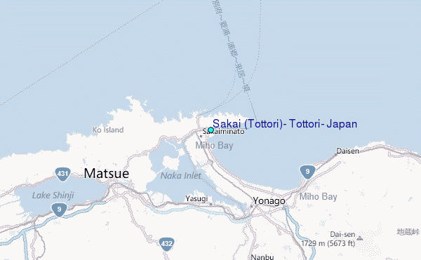 Sakai (Tottori), Tottori, Japan Tide Station Location Map