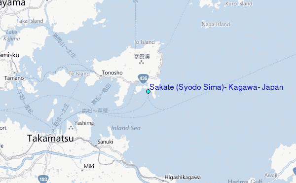Sakate (Syodo Sima), Kagawa, Japan Tide Station Location Map