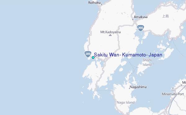 Sakitu Wan, Kumamoto, Japan Tide Station Location Map
