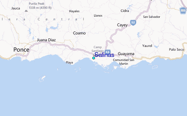 Salinas Tide Station Location Map