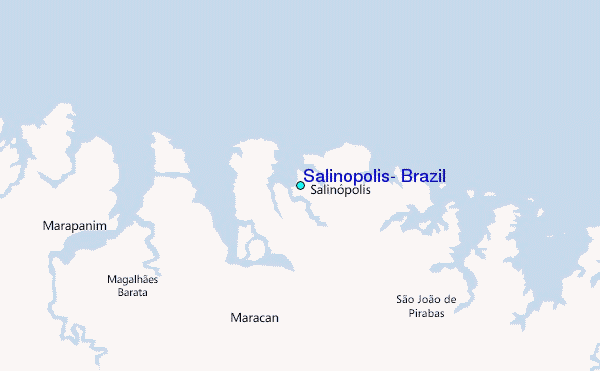 Salinopolis, Brazil Tide Station Location Map