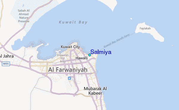 Salmiya Tide Station Location Map