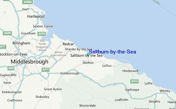 Saltburn-by-the-Sea Tide Station Location Map
