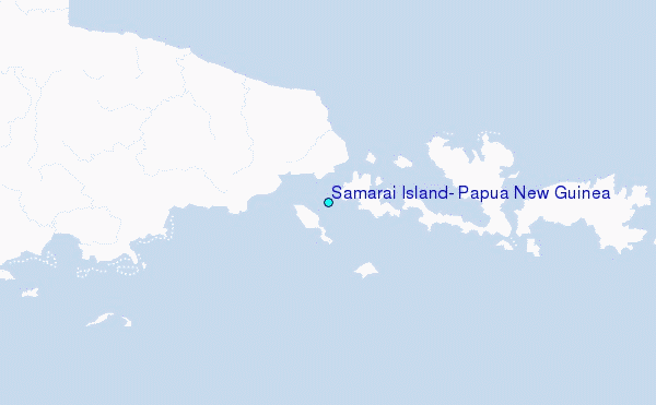 Samarai Island, Papua New Guinea Tide Station Location Map