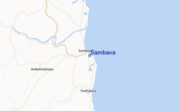 Sambava Tide Station Location Map