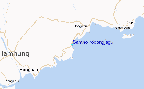 Samho-rodongjagu Tide Station Location Map