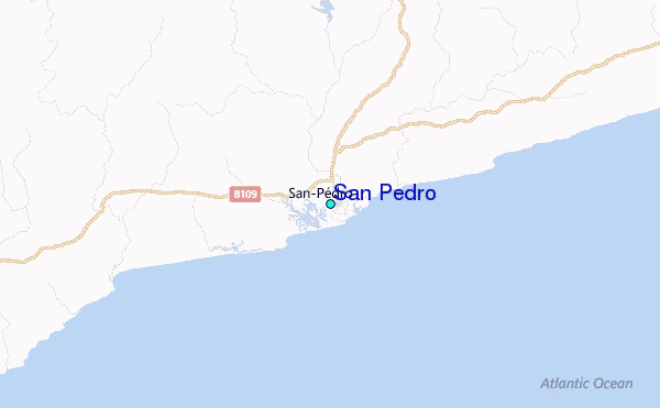 San Pedro Tide Station Location Map
