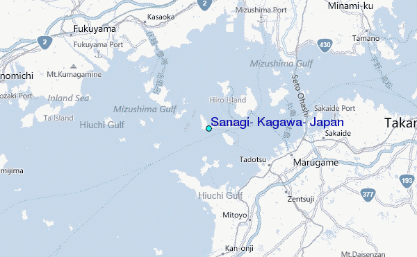 Sanagi, Kagawa, Japan Tide Station Location Map