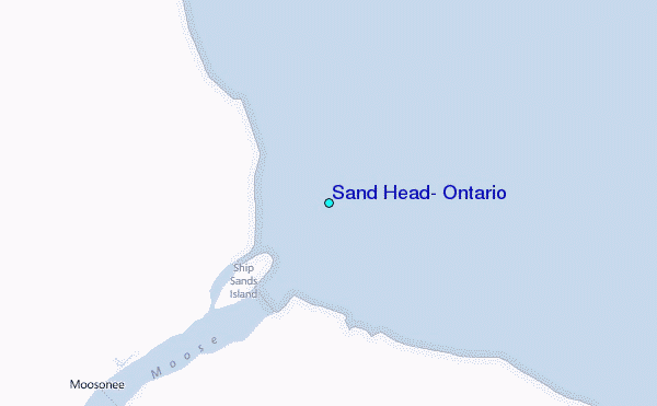 Sand Head, Ontario Tide Station Location Map