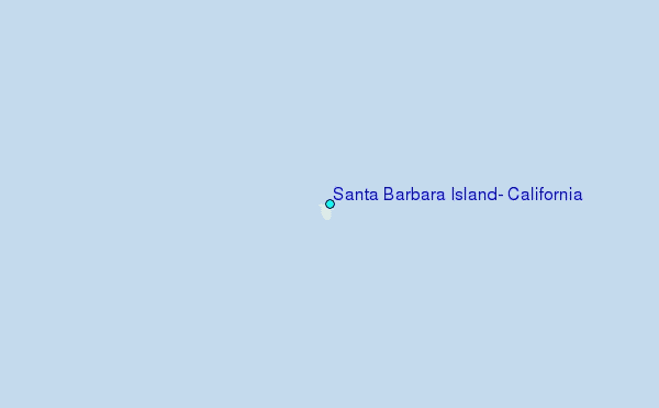 Santa Barbara Island, California Tide Station Location Map