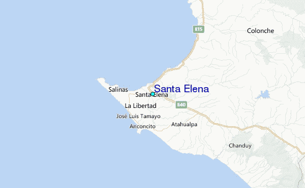 Santa Elena Tide Station Location Map