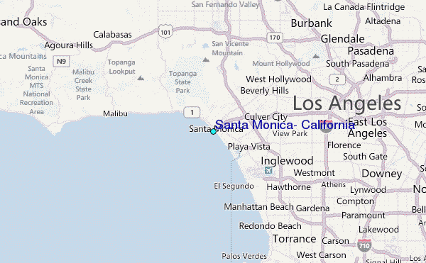 Map Of Santa Monica California Live Beaches