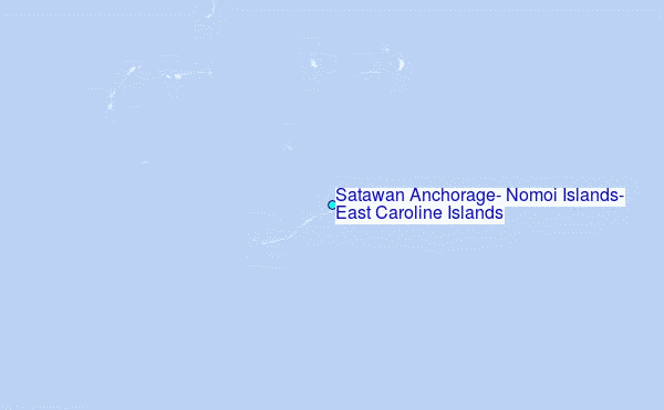 Satawan Anchorage, Nomoi Islands, East Caroline Islands Tide Station Location Map