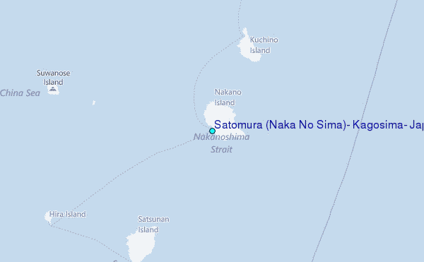 Satomura (Naka No Sima), Kagosima, Japan Tide Station Location Map