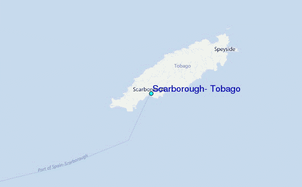 Scarborough, Tobago Tide Station Location Map