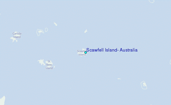 Scawfell Island, Australia Tide Station Location Map