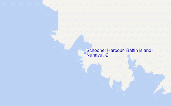 Schooner Harbour, Baffin Island, Nunavut (2) Tide Station Location Map