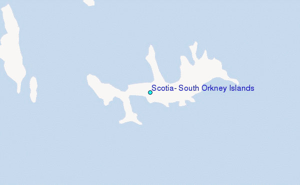 Scotia, South Orkney Islands Tide Station Location Map