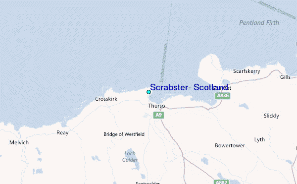 Scrabster, Scotland Tide Station Location Map