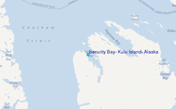 Security Bay, Kuiu Island, Alaska Tide Station Location Map